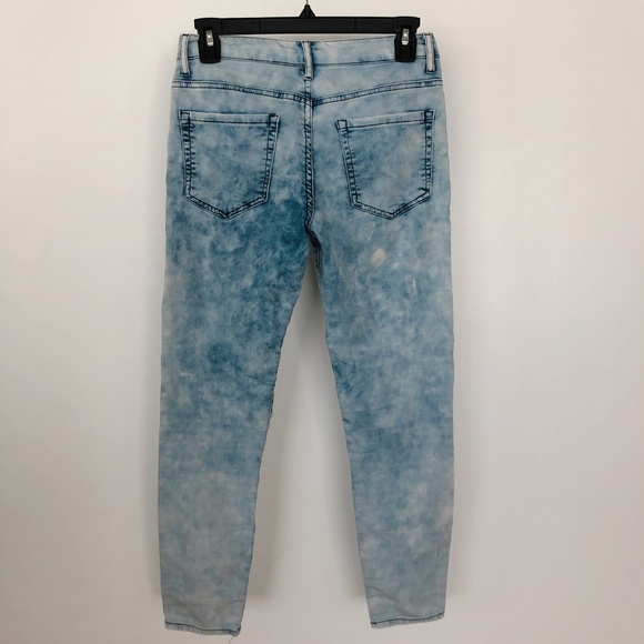 FOREVER 21 PREMIUM DENIM Retro Blue Ankle Jeans 26 - Picture 5 of 6
